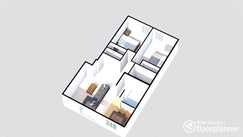 2 Bedroom Floorplan